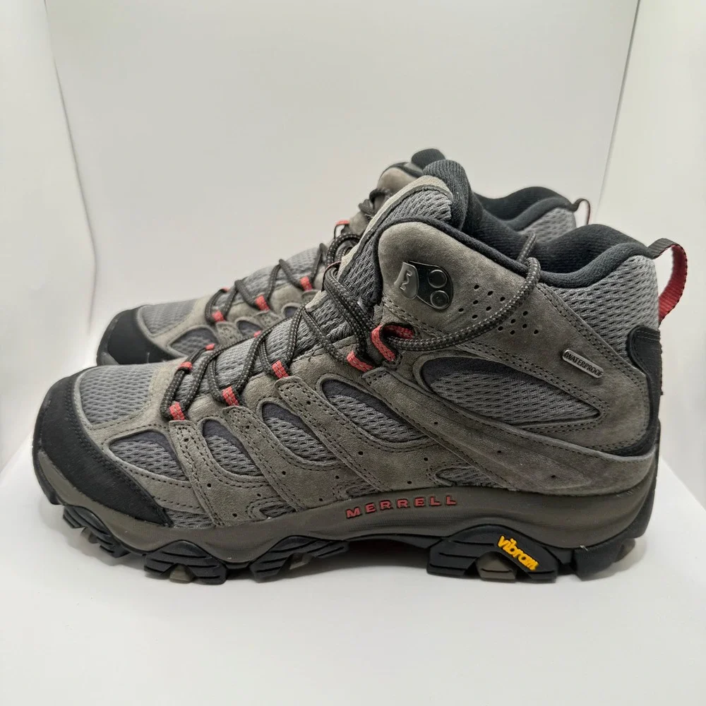 Merrell Moab 3 Mid WP Mens Hiking Boots Beluga Grey J035833 Size 10.5